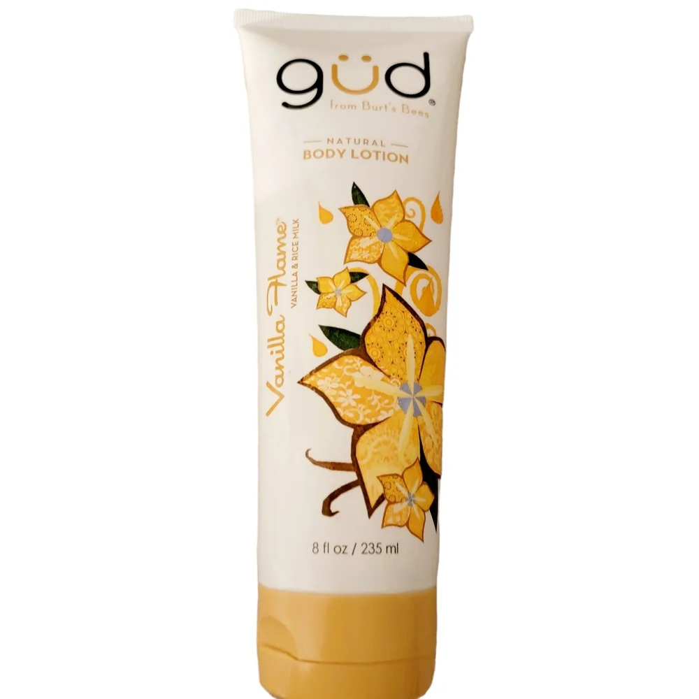 Brand‎ new! Burt’s Bees Gud Vanilla Flame Natural Body Lotion 8 Fluid Ounces